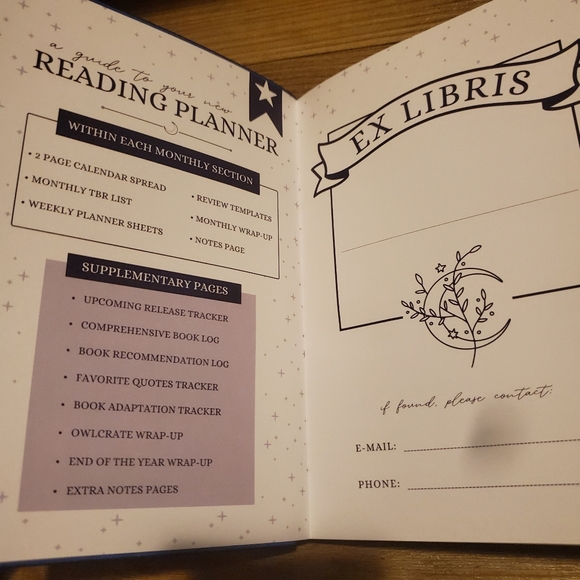 Owlcrate Celestial Reading Planner book - Picture 8 of 11